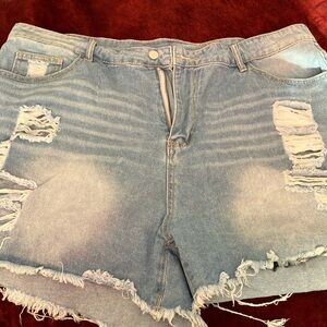 Plus size Jean shorts